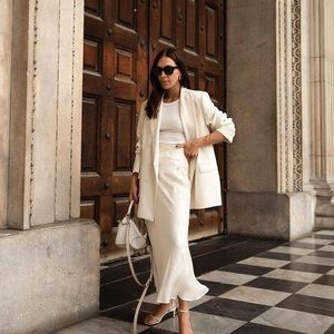 Zara double breasted buttoned blazer xs